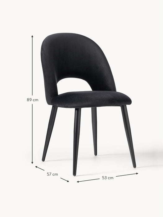 Velvet Upholstered Chair Rachel