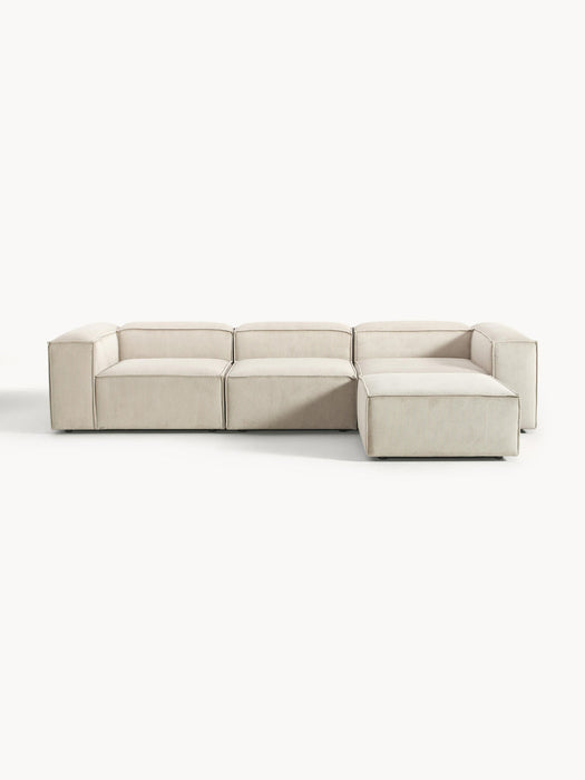 Lennon Corduroy Modular Sofa (4-seater) with Ottoman (left/right)