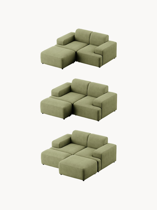 Corduroy Sofa Melva 2-seater