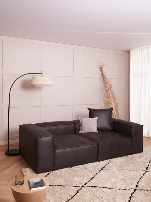 Modular Leather Sofa Lennon 3-seater