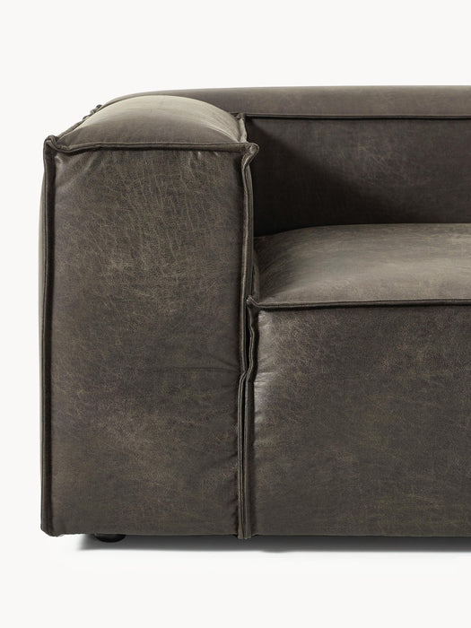 Modular Leather Sofa Lennon 3-seater