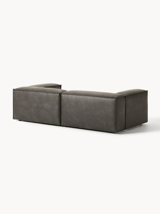 Modular Leather Sofa Lennon 3-seater