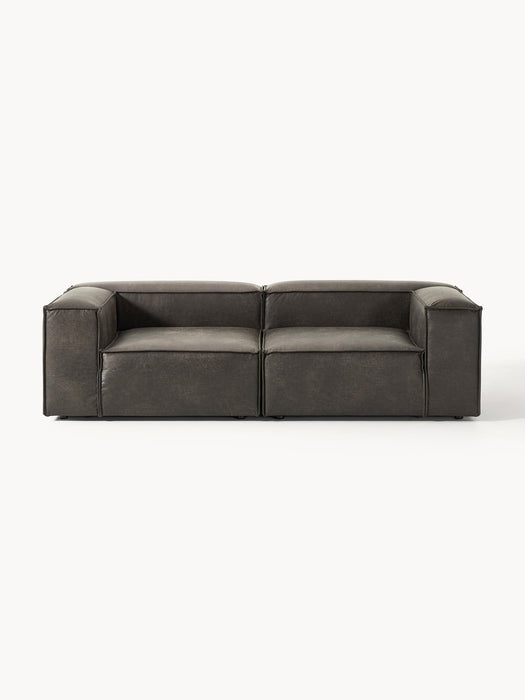 Modular Leather Sofa Lennon 3-seater