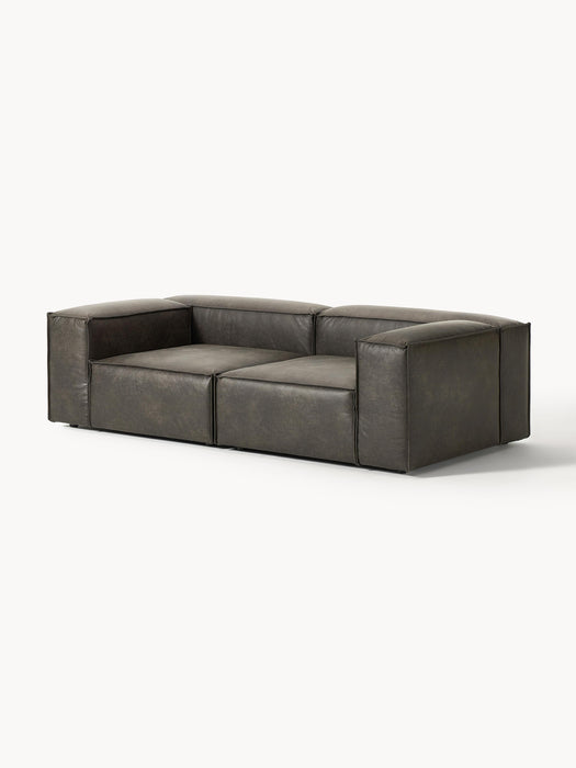 Modular Leather Sofa Lennon 3-seater