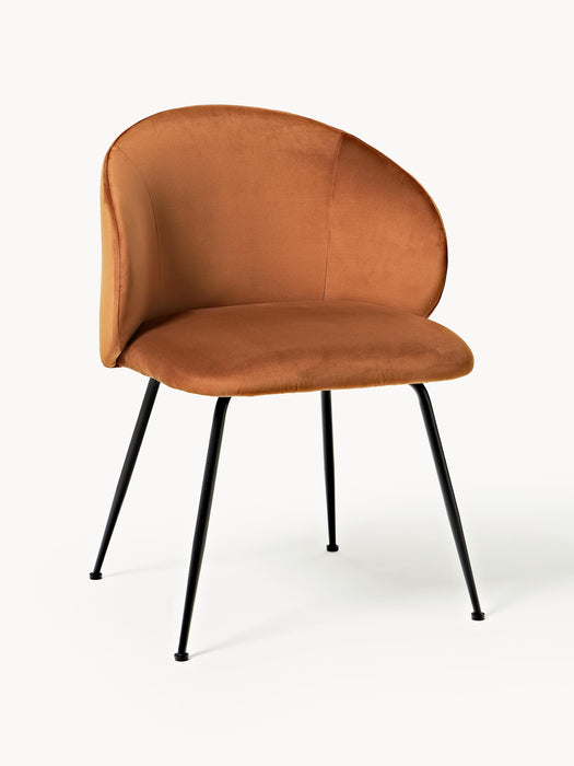 Upholstered Velvet Chairs Luisa Set of 2
