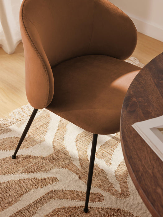 Upholstered Velvet Chairs Luisa Set of 2