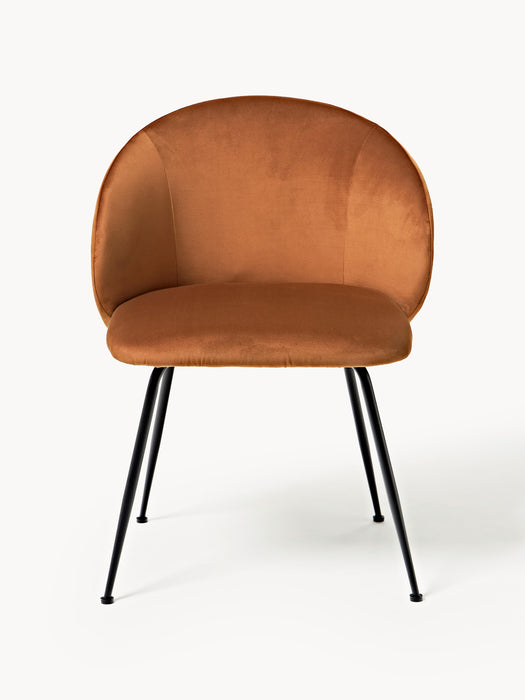 Upholstered Velvet Chairs Luisa Set of 2