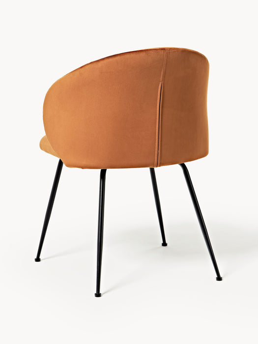 Upholstered Velvet Chairs Luisa Set of 2
