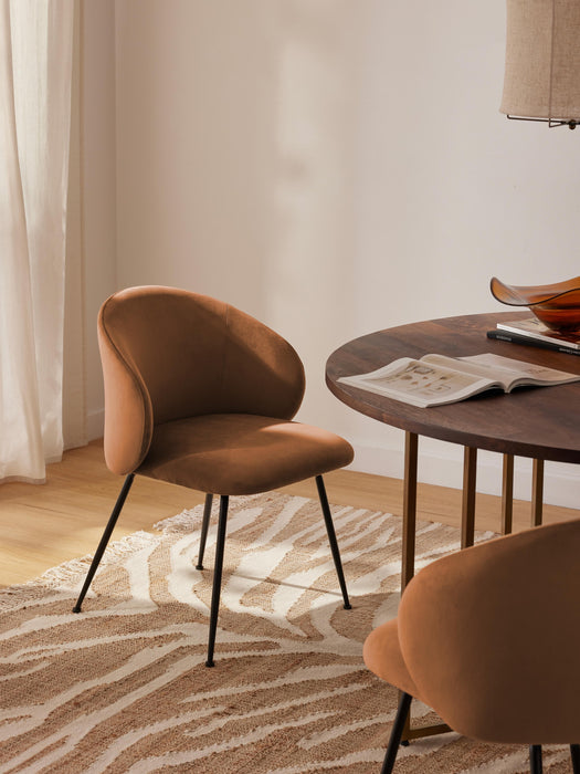Upholstered Velvet Chairs Luisa Set of 2