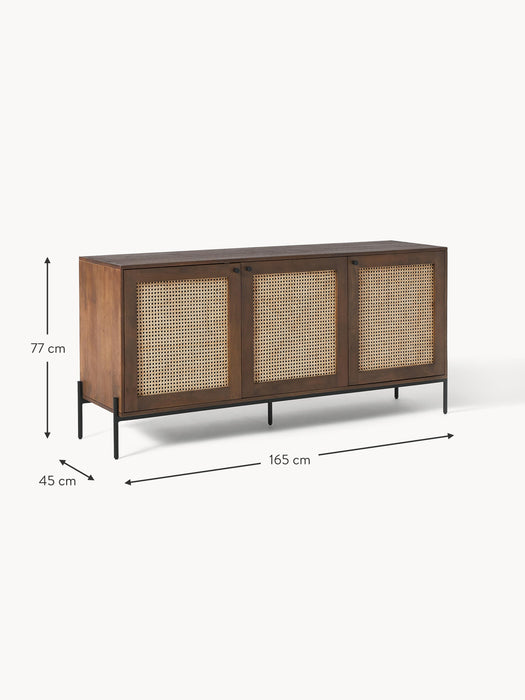 Sideboard Vienna with Viennese Wickerwork