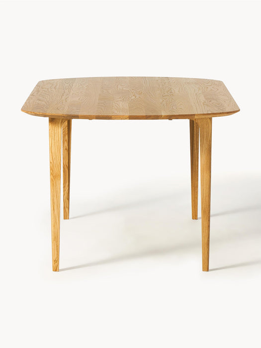 Archie Oval Oak Wood Dining Table, 200 x 100 cm