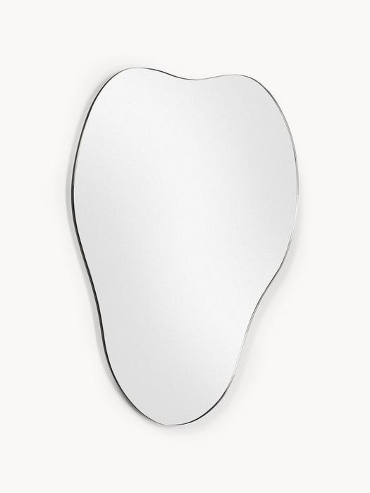 Lia Frameless Wall Mirror in an Organic Shape