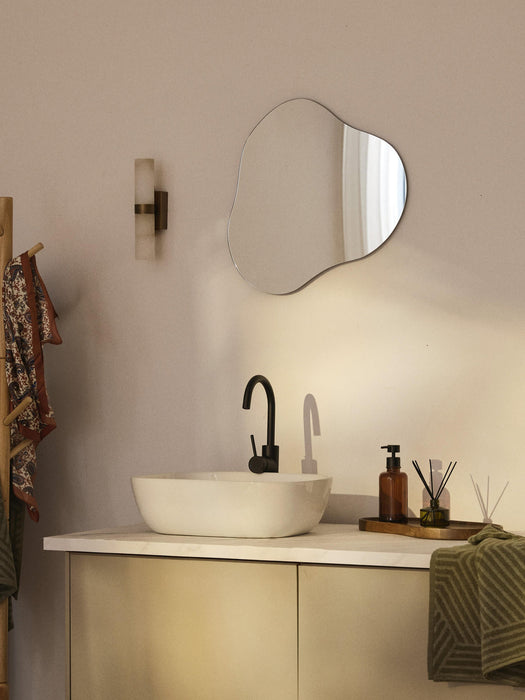 Lia Frameless Wall Mirror in an Organic Shape