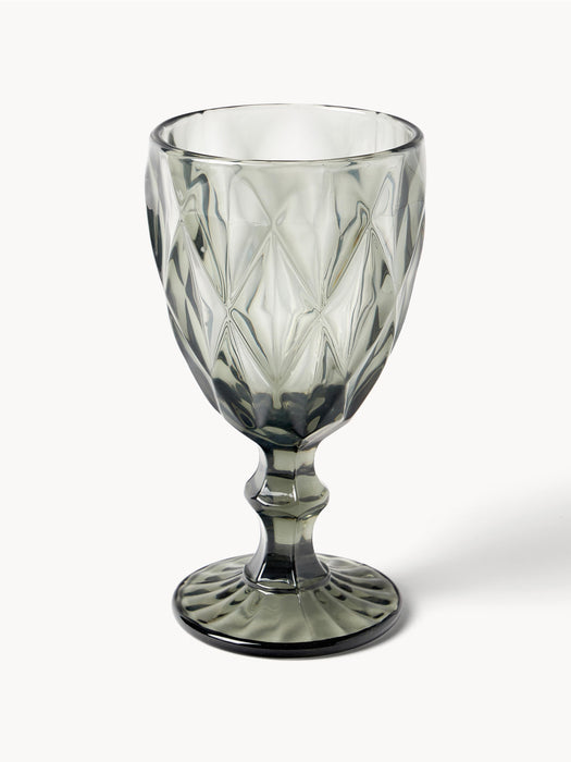 Wine Glasses Colorado with Embossed Pattern Set of 4