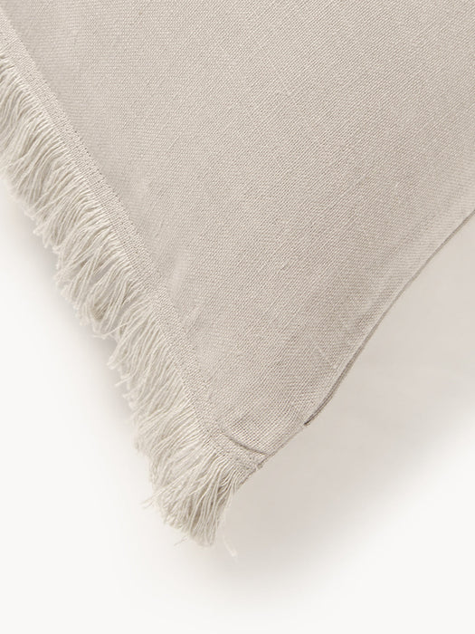 Luana Linen Cushion Cover with Fringes