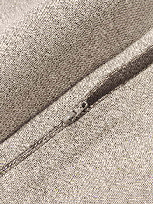 Luana Linen Cushion Cover with Fringes