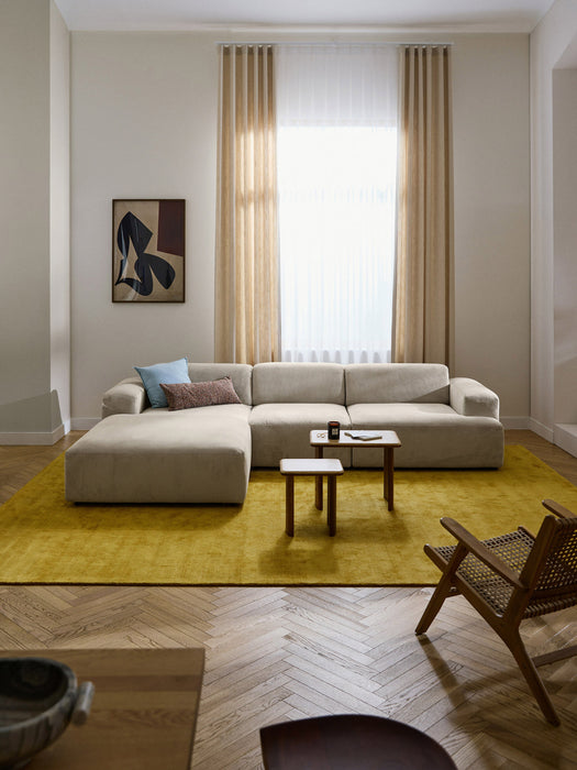 Melva Corduroy Corner Sofa (4-seater)
