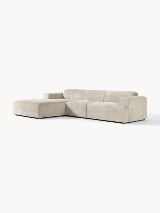 Melva Corduroy Corner Sofa (4-seater)