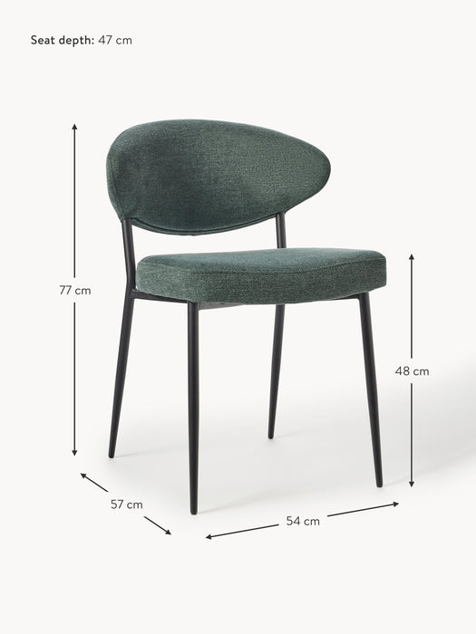 Upholstered Dining Chairs Adele Set of 2