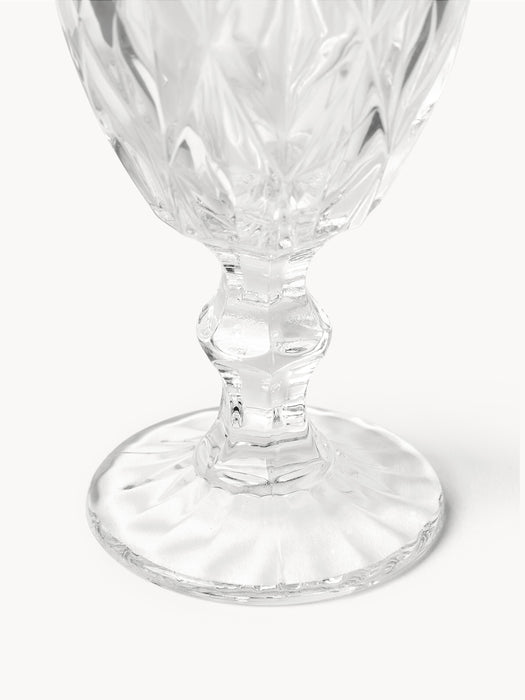 Wine Glasses Colorado with Embossed Pattern Set of 4