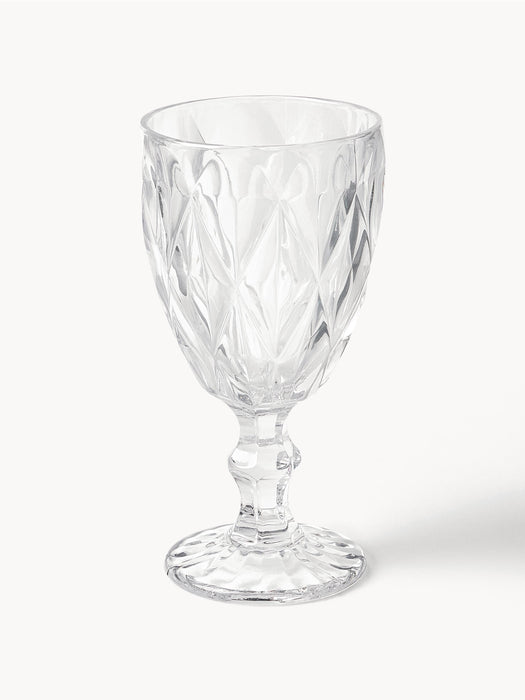 Wine Glasses Colorado with Embossed Pattern Set of 4