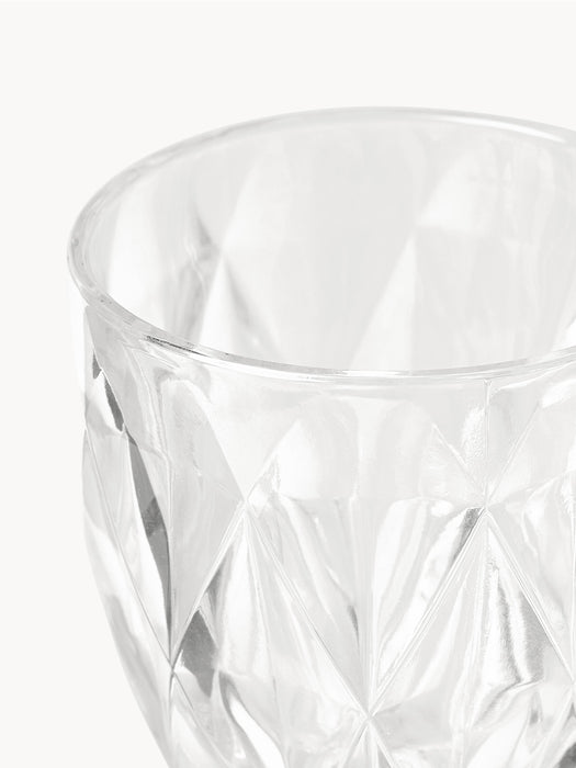 Wine Glasses Colorado with Embossed Pattern Set of 4