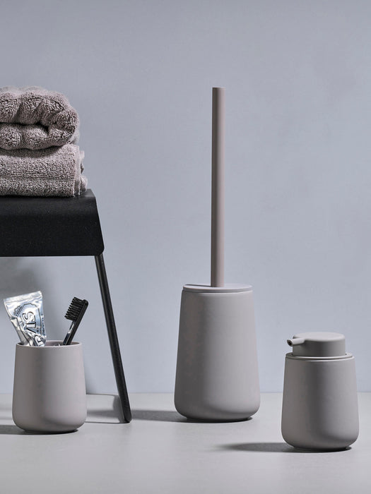 Nova One Toilet Brush with Porcelain Container