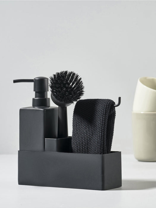 Zone Denmark Sink Organiser with Dish Brush, Set of 3
