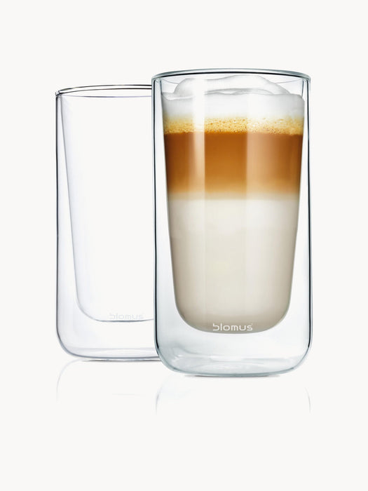 Nero Double-walled Glass Cups, Set of 2