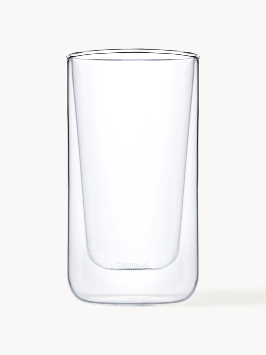 Double-walled Glass Cups Nero Set of 2