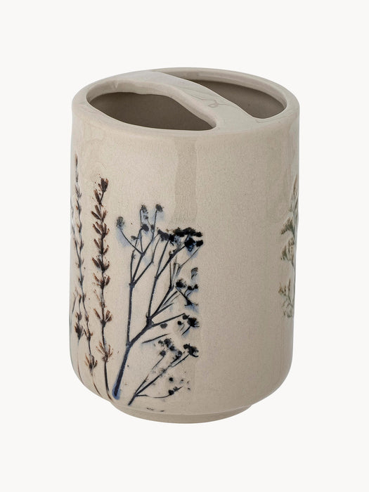 Handmade Bathroom Accessories Bea with Grass Motif, Set of 2