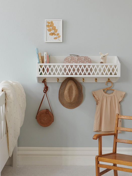 Harlequin Kids Wall-Mounted Shelf with Storage Surface