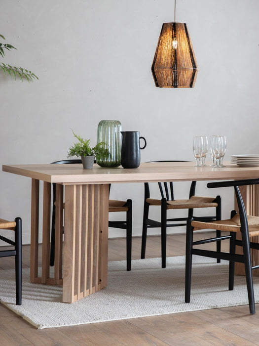 Wooden Dining Table Okayama 200x100 cm