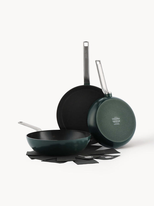 Non-Stick Coated Frying Pans Evolution, Set of 3