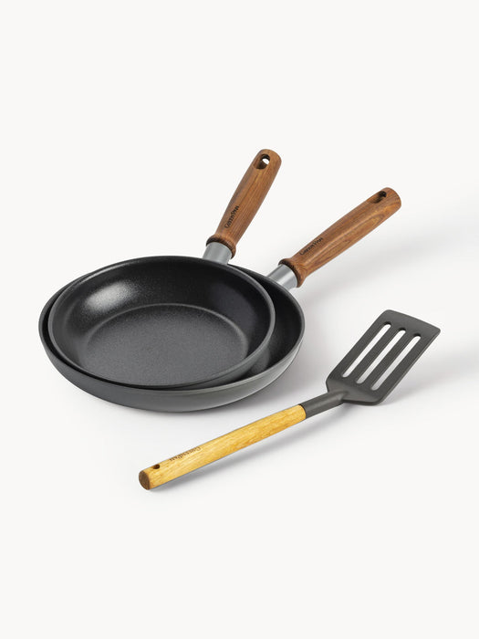 Frying Pans Mayflower Pro with Spatula, Set of 3