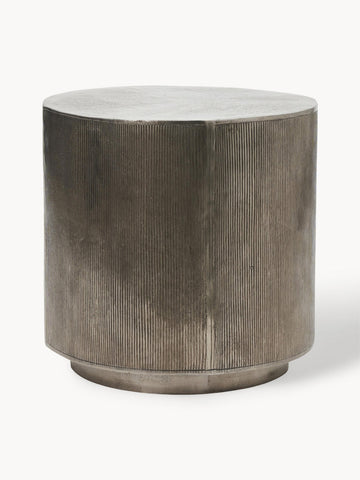 Round Side Table Rota with Ribbed Front