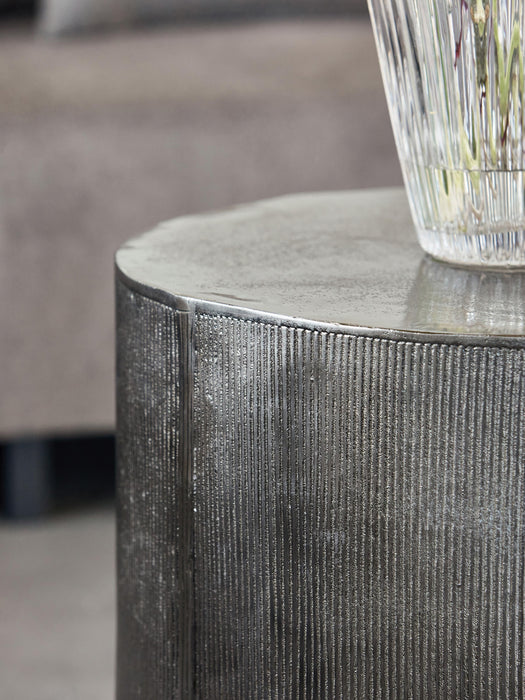 Round Side Table Rota with Ribbed Front