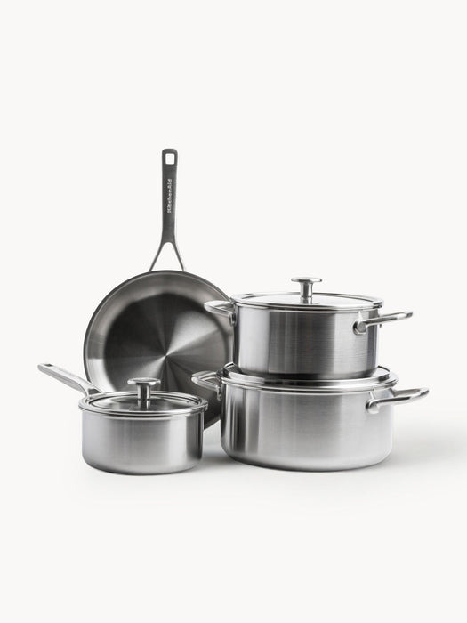 Cookware Set KitchenAid with 3-layer Base, Set of 7