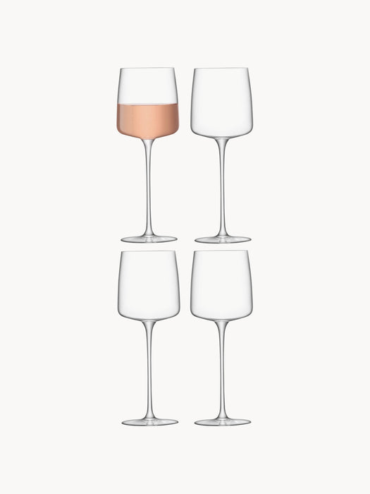 White Wine Glasses Metropolitan Set of 4
