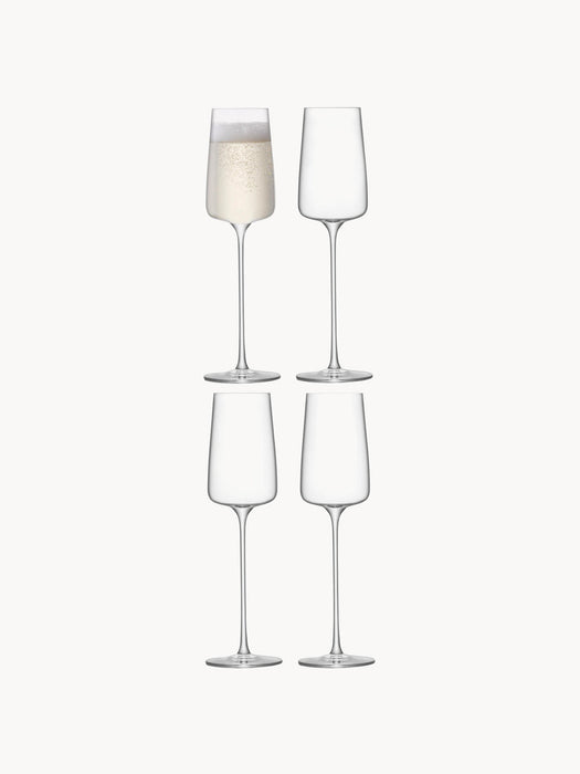 Champagne Glasses Metropolitan, Set of 4