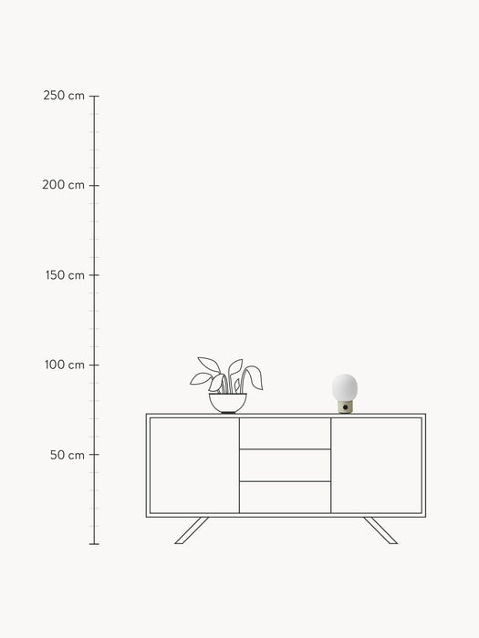 Small Portable Table Lamp JWDA H 22 cm