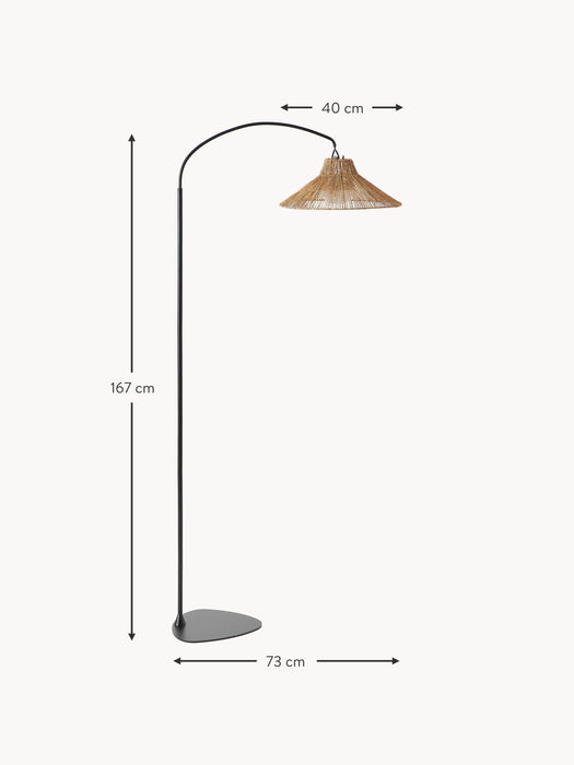 Handmade LED Floor Lamp Niza with Remote Control Dimmable