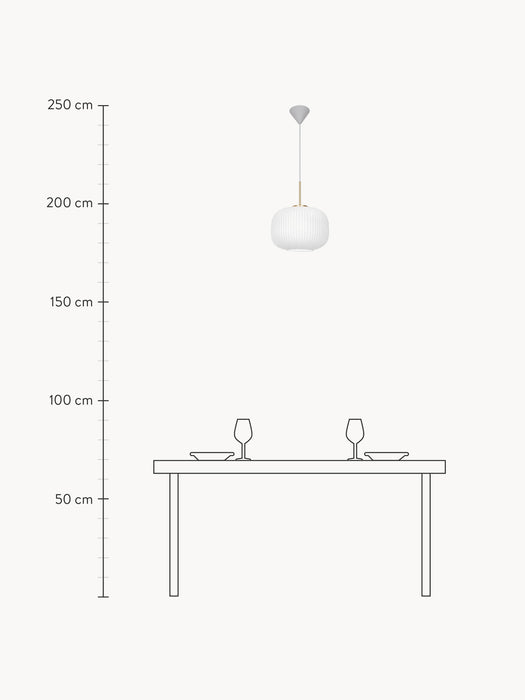 Opal Glass Pendant Light Milford