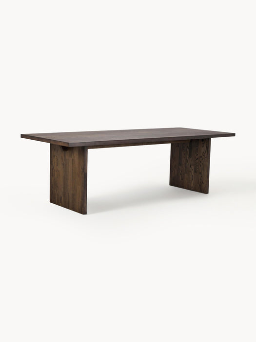 Oak Wood Dining Table Emmett 240x95 cm