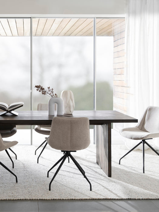 Oak Wood Dining Table Emmett 240x95 cm