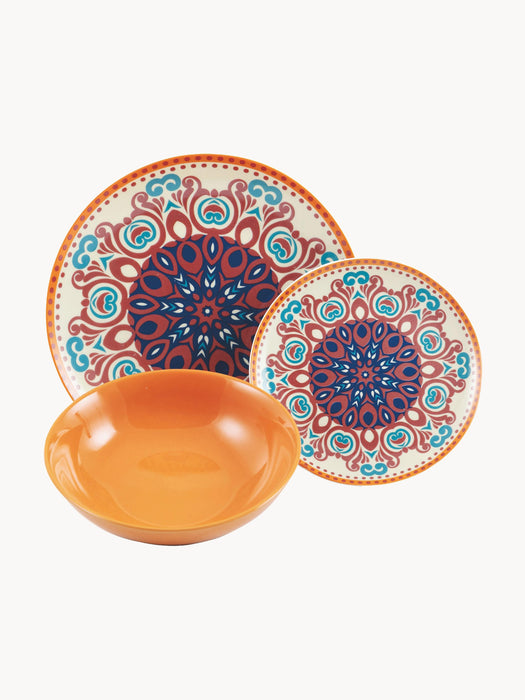 Porcelain Tableware Set Shiraz 6 People Set of 18