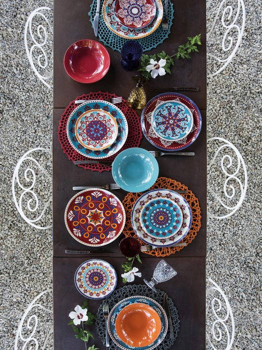 Porcelain Tableware Set Shiraz 6 People Set of 18