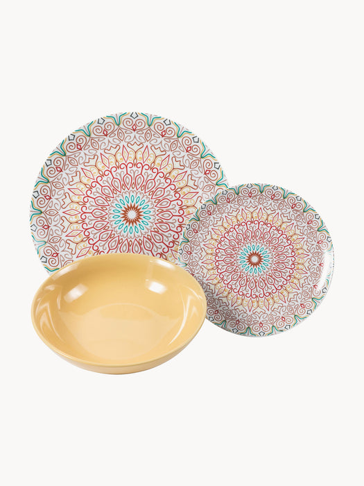 Porcelain Tableware Set Sharm 6 People Set of 18