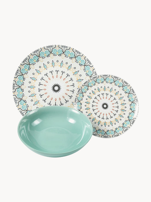 Porcelain Tableware Set Sharm 6 People Set of 18