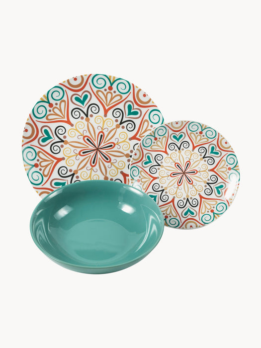 Porcelain Tableware Set Sharm 6 People Set of 18